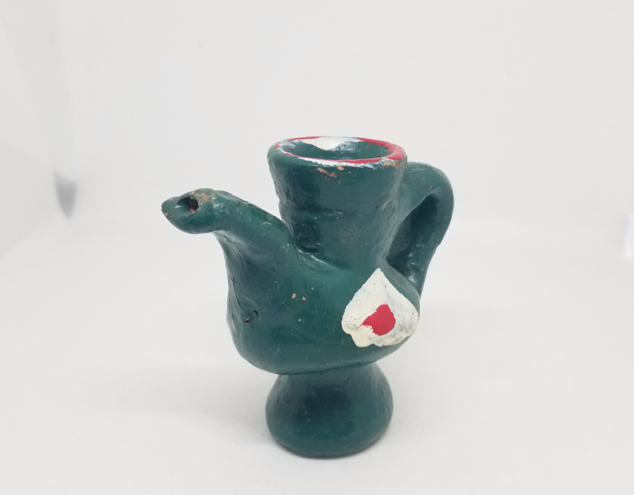 EL BOYAMA ANTİKA ÇANAKKALE YAPIMI TOPRAK DÜDÜK