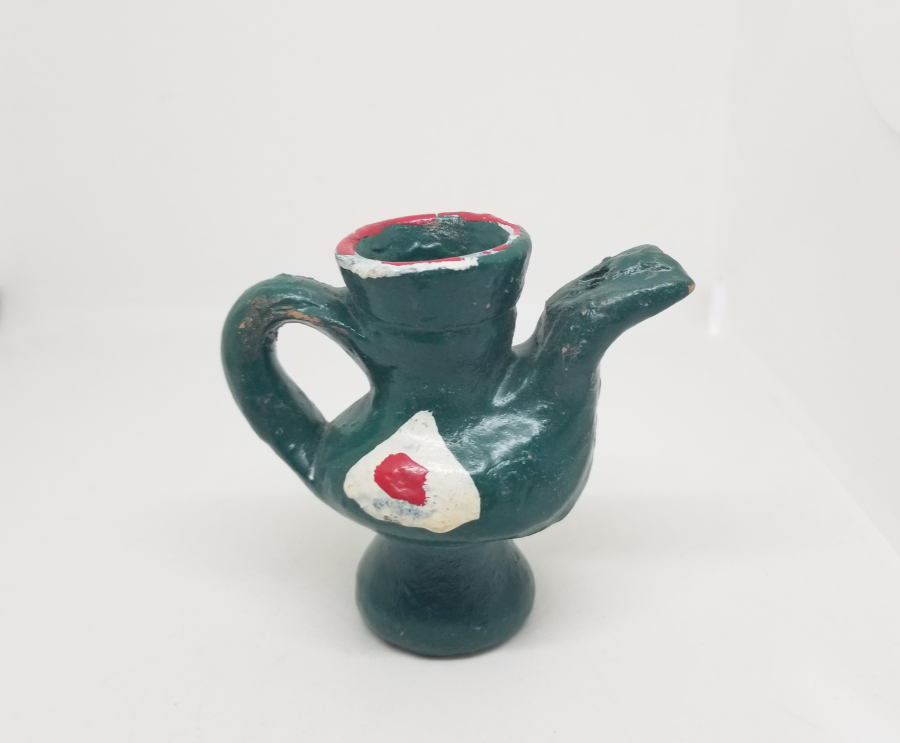 EL BOYAMA ANTİKA ÇANAKKALE YAPIMI TOPRAK DÜDÜK