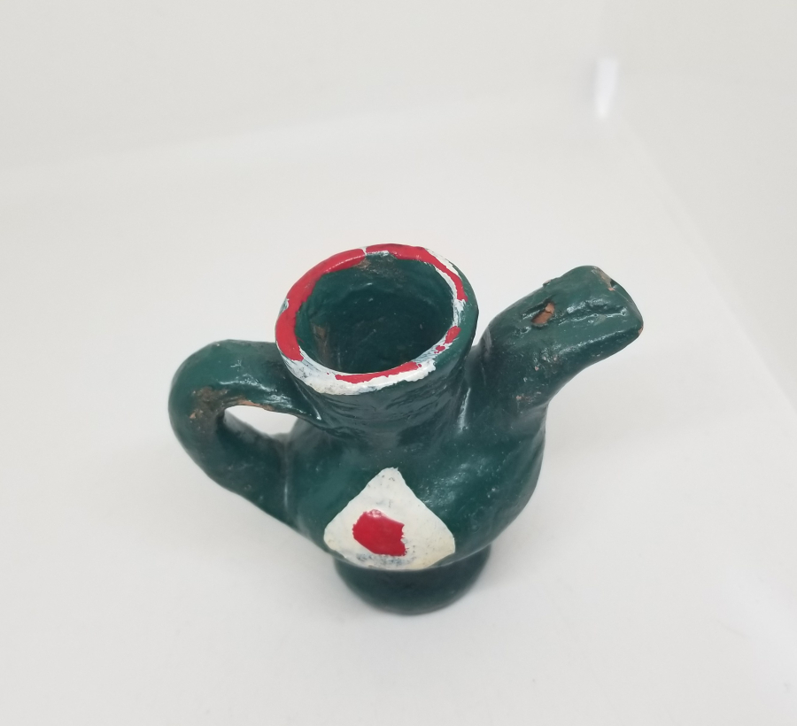 EL BOYAMA ANTİKA ÇANAKKALE YAPIMI TOPRAK DÜDÜK