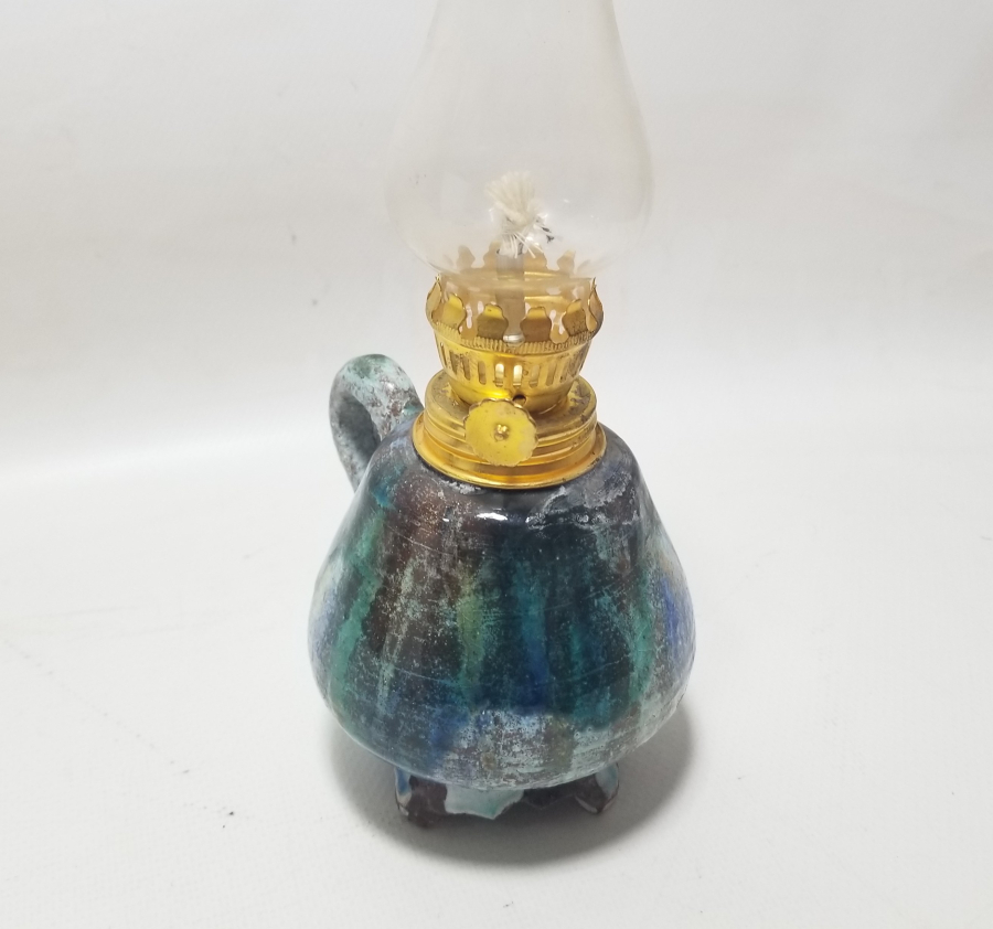 KÜTAHYA İŞİ ANTİKA ŞİNANAY - GAZ LAMBASI