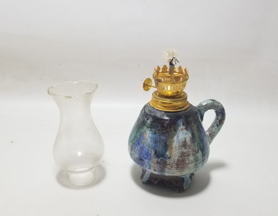 KÜTAHYA İŞİ ANTİKA ŞİNANAY - GAZ LAMBASI