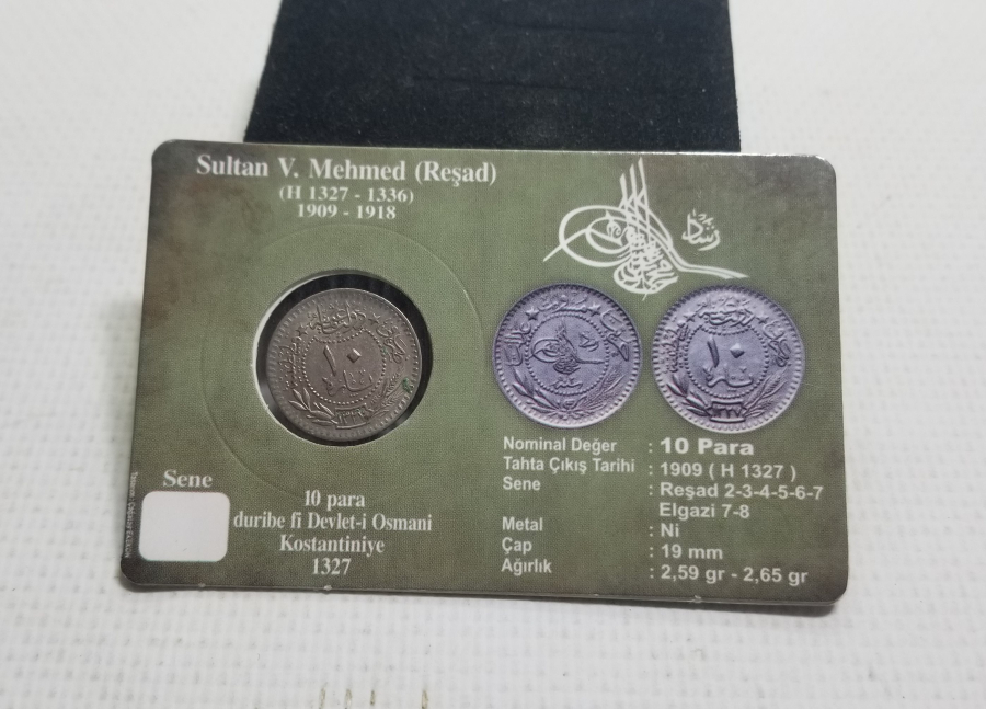 MEHMET REŞAT HAN DÖNEMİ KOLEKSİYONLUK NİKEL 10 PARA