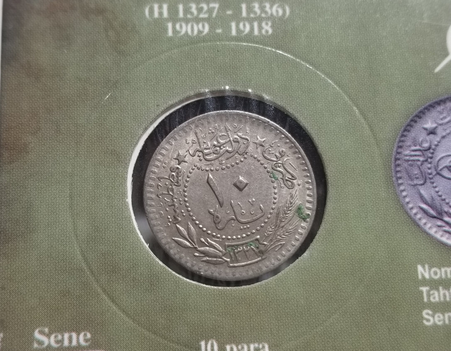 MEHMET REŞAT HAN DÖNEMİ KOLEKSİYONLUK NİKEL 10 PARA