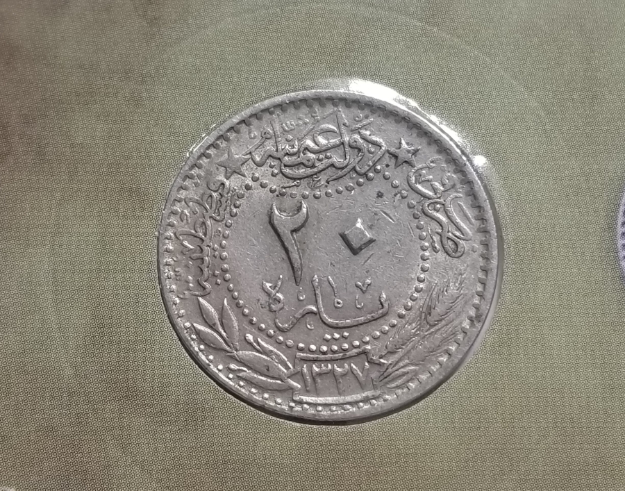 MEHMET REŞAT HAN DÖNEMİ KOLEKSİYONLUK NİKEL 20 PARA