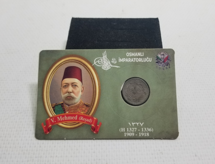 MEHMET REŞAT HAN DÖNEMİ KOLEKSİYONLUK NİKEL 5 PARA