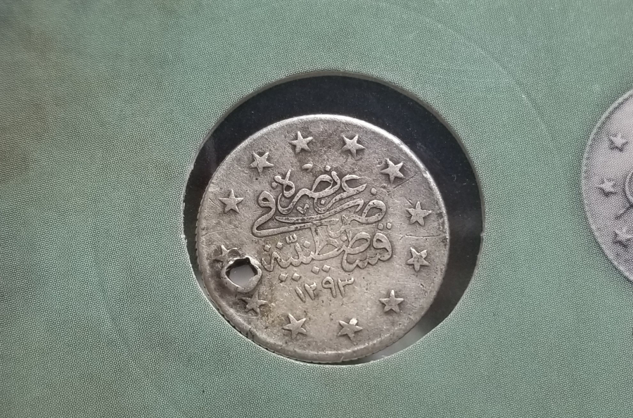 SULTAN ABDÜLHAMİD DÖNEMİ GÜMÜŞ 2 KURUŞ MECİDİYE