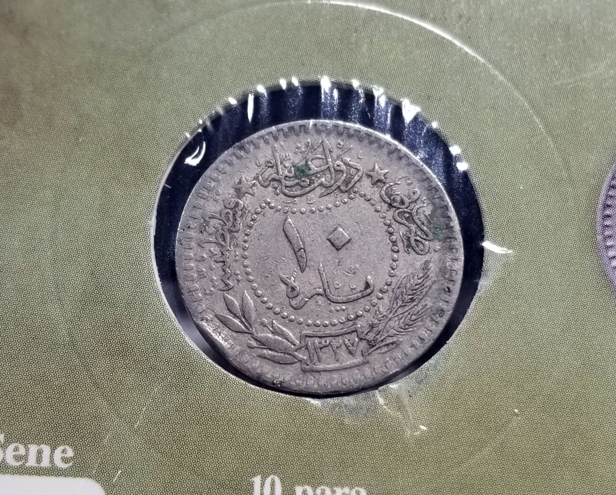 MEHMET REŞAT HAN DÖNEMİ KOLEKSİYONLUK NİKEL 10 PARA