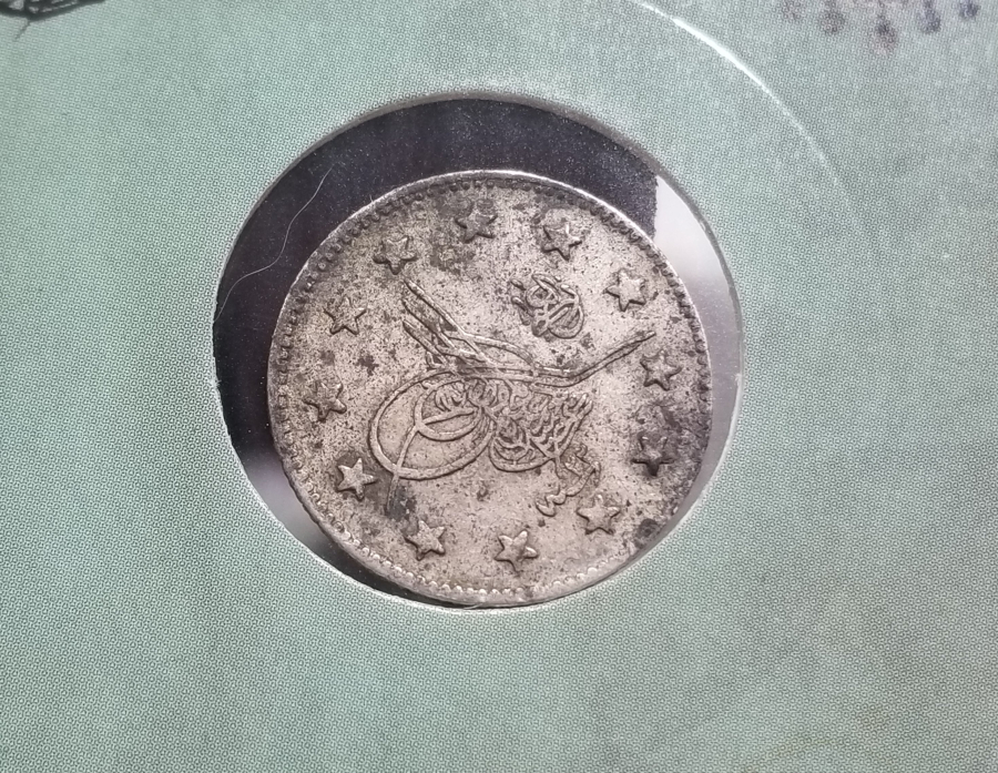 SULTAN ABDÜLHAMİD DÖNEMİ GÜMÜŞ 2 KURUŞ MECİDİYE