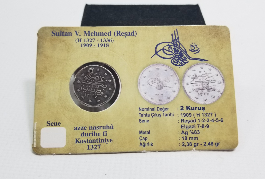 SULTAN MEHMET REŞAD HAN DÖNEMİ GÜMÜŞ 2 KURUŞ MECİDİYE