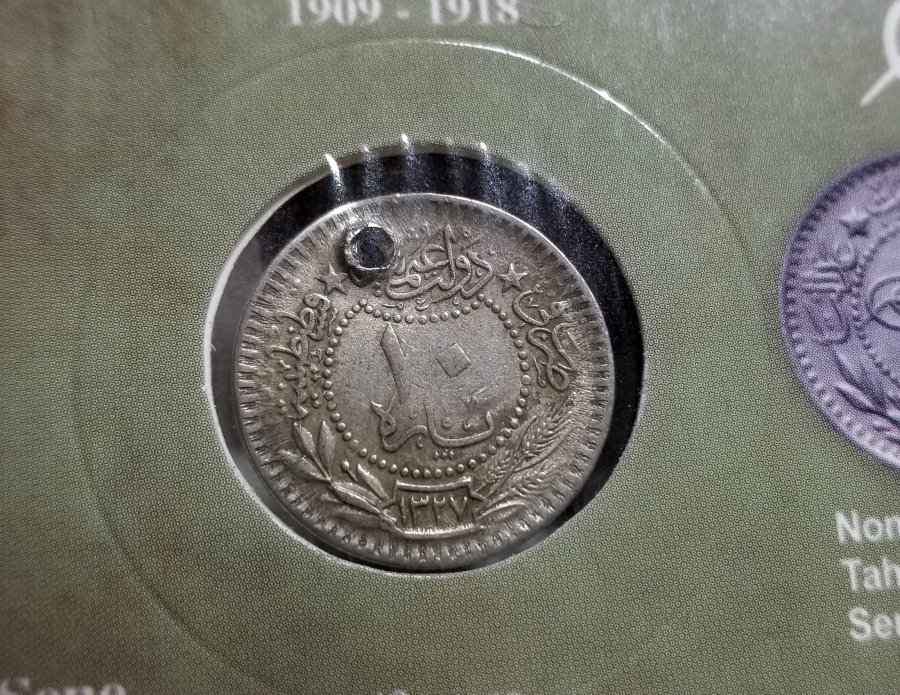 MEHMET REŞAT HAN DÖNEMİ KOLEKSİYONLUK NİKEL 10 PARA
