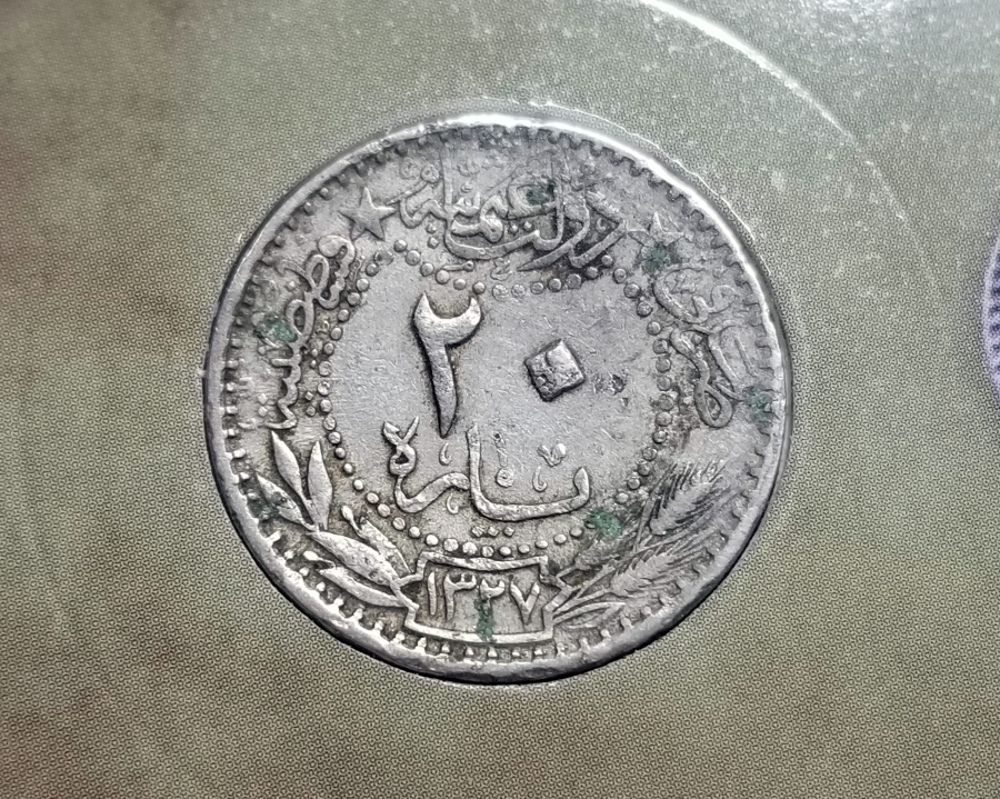 MEHMET REŞAT HAN DÖNEMİ KOLEKSİYONLUK NİKEL 20 PARA