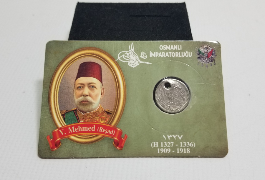 MEHMET REŞAT HAN DÖNEMİ KOLEKSİYONLUK NİKEL 5 PARA