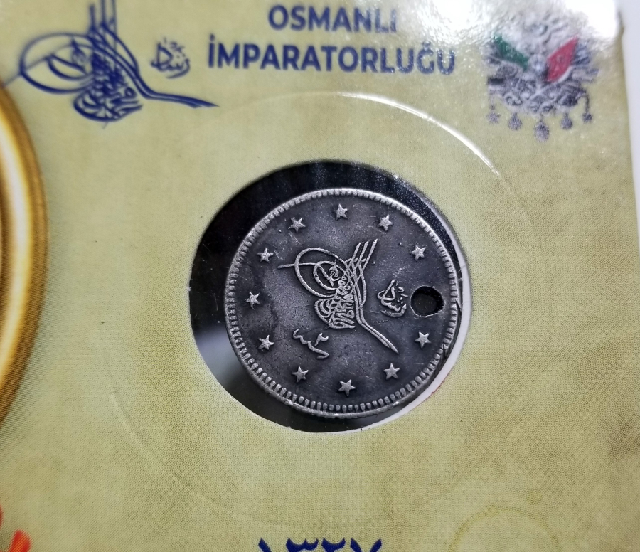 SULTAN MEHMET REŞAT HAN DÖNEMİ GÜMÜŞ 2 KURUŞ MECİDİYE