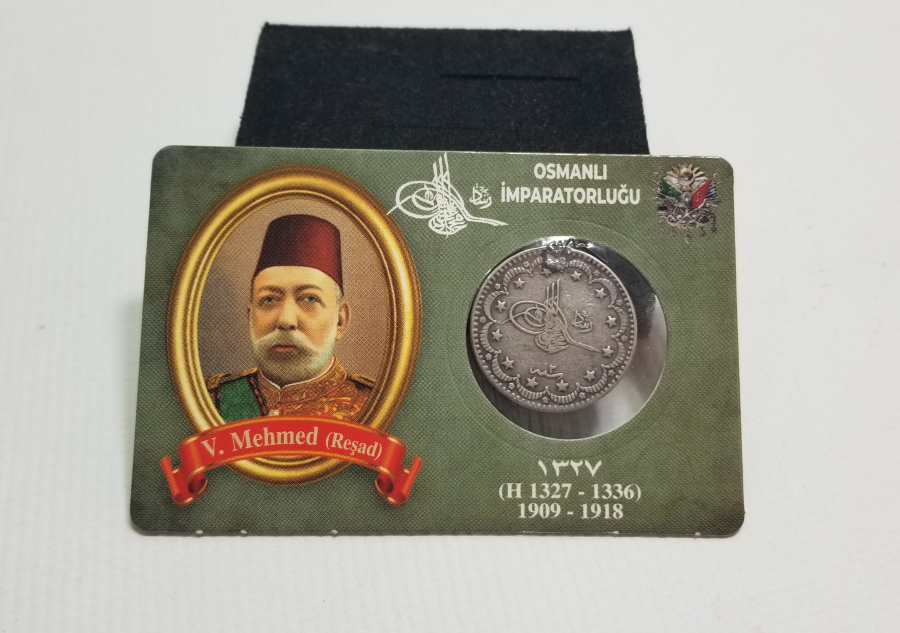 SULTAN MEHMET REŞAT HAN DÖNEMİ GÜMÜŞ 5 KURUŞ MECİDİYE