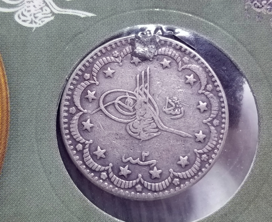 SULTAN MEHMET REŞAT HAN DÖNEMİ GÜMÜŞ 5 KURUŞ MECİDİYE