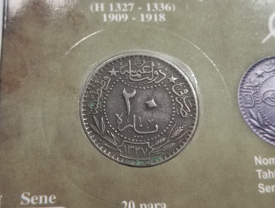 MEHMET REŞAD HAN DÖNEMİ KOLEKSİYONLUK NİKEL 20 PARA