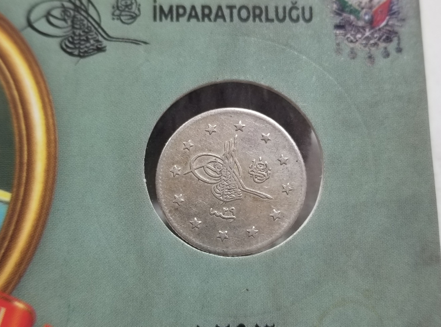 SULTAN ABDÜLHAMİD HAN DÖNEMİ KOLEKSİYONLUK GÜMÜŞ 2 KURUŞ MECİDİYE