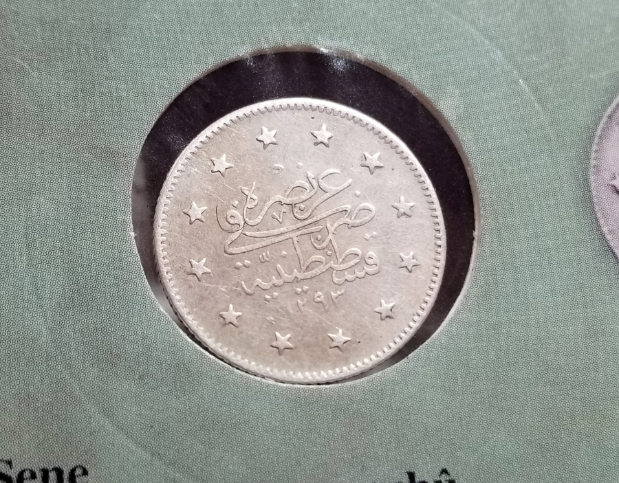 SULTAN ABDÜLHAMİD HAN DÖNEMİ KOLEKSİYONLUK GÜMÜŞ 2 KURUŞ MECİDİYE