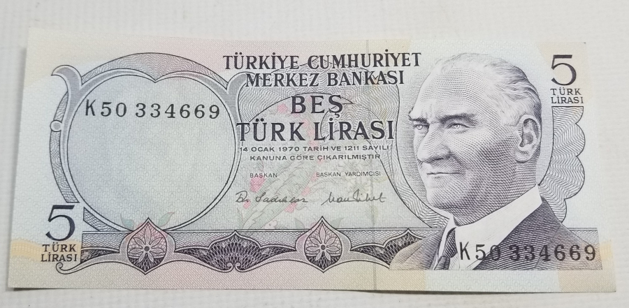 6. EMİSYON 2. TERTİP 5 TÜRK LİRASI