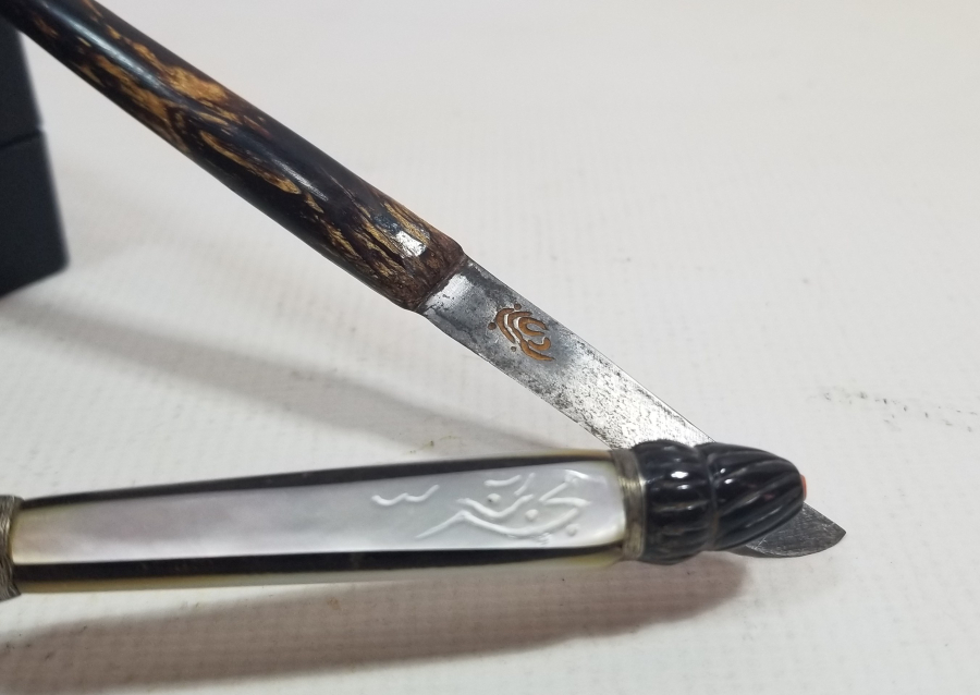 MEŞHUR MEVLEVİ HATTAT SEYYİD MEHMED MECDİ EFENDİ'YE AİT OKUMA ÇUBUĞU VE MAKTA