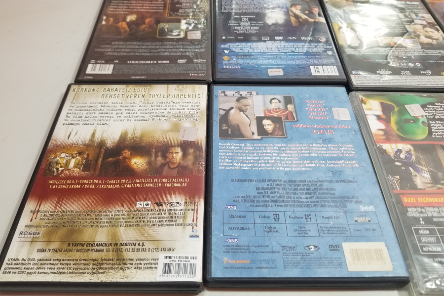 NOSTALJİK FİLM CD LERİ LOTU
