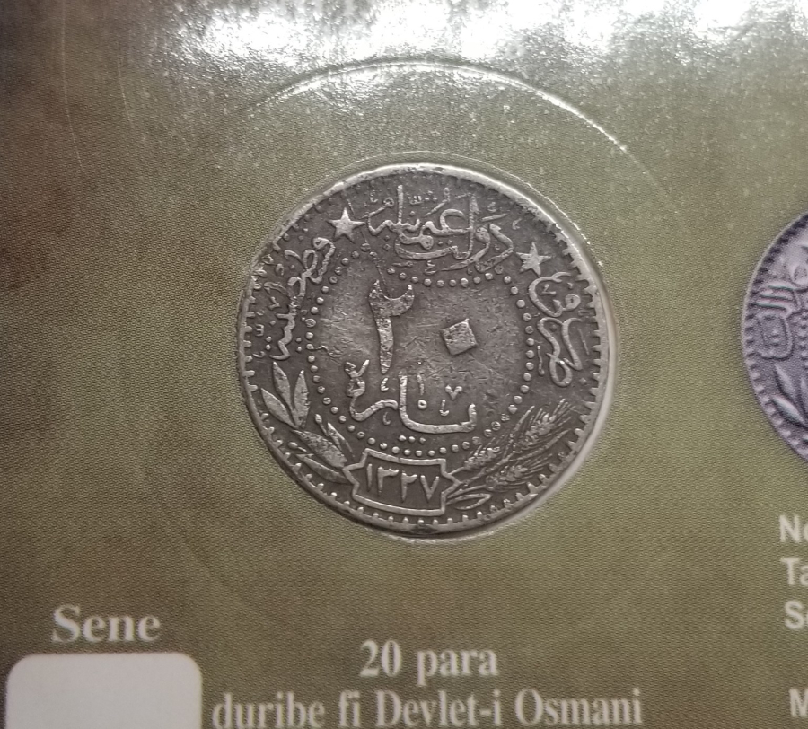 MEHMET REŞAD HAN DÖNEMİ KOLEKSİYONLUK NİKEL 20 PARA