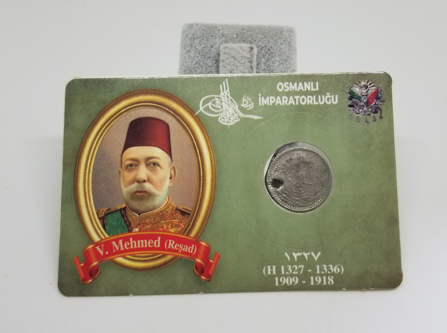 MEHMET REŞAD HAN DÖNEMİ KOLEKSİYONLUK NİKEL 5 PARA
