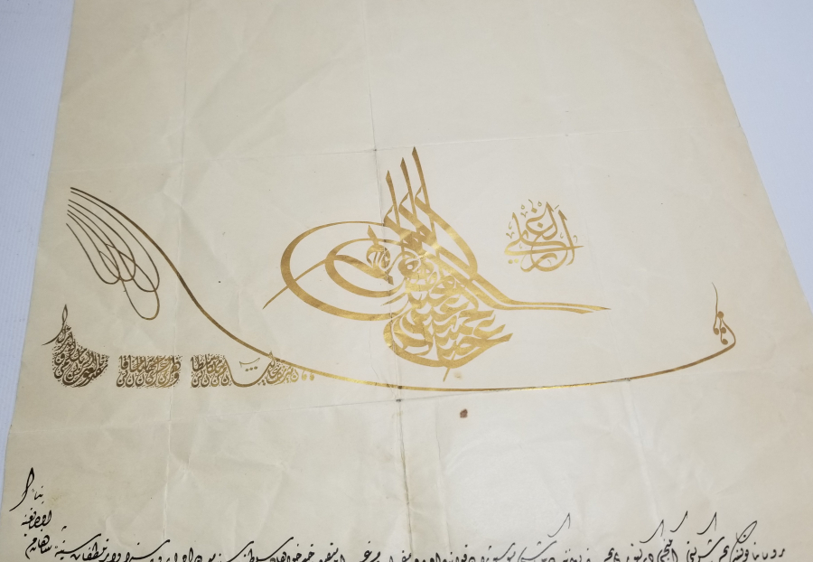 SULTAN ABDÜLHAMİT HAN DÖNEMİ MECİDİ NİŞANI BERATI
