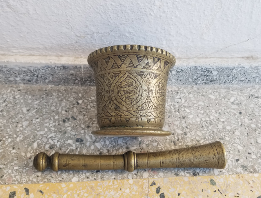ÜZERİ KALEM İŞÇİLİKLİ NADİR TİPTE SÜLEYMANİYE DAMGALI HAVAN