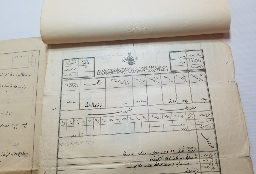 OSMANLI DÖNEMİ EL YAZMA BÜYÜK BOY NADİR TİPTE HÜCCET