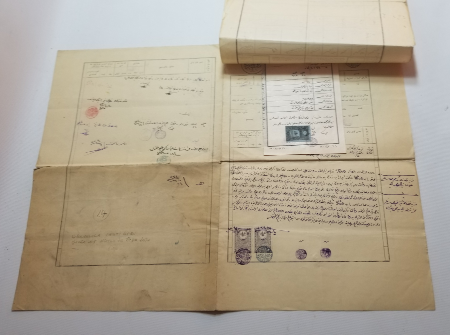 OSMANLI DÖNEMİ EL YAZMA BÜYÜK BOY NADİR TİPTE HÜCCET