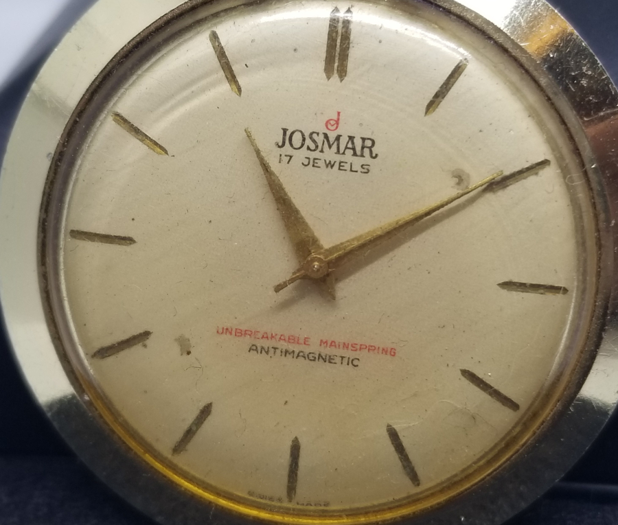 JOSMAR MARKA KURMALI ANTİKA ALTIN KAPLAMA SMOKİN SAATİ