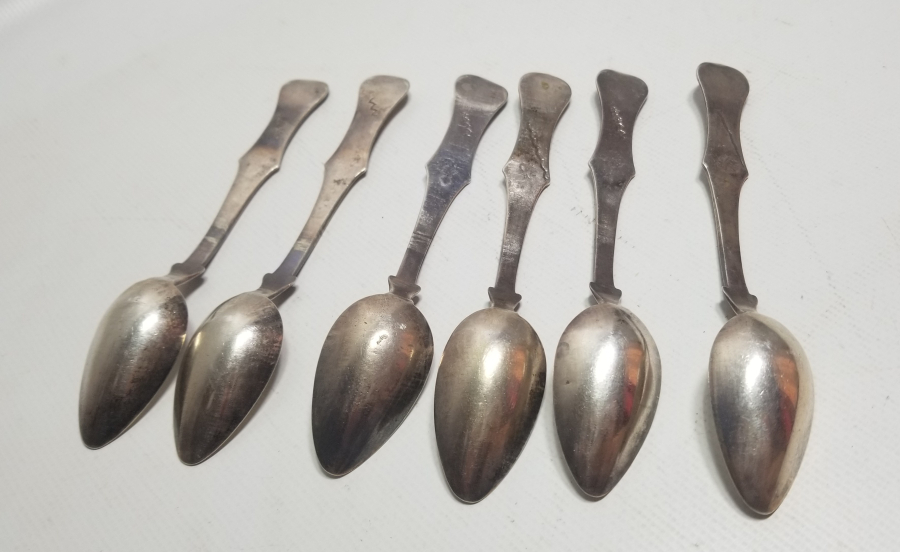 OSMANLI DÖNEMİ ABDÜLHAMİD HAN TUĞRALI GÜMÜŞ TATLI KAŞIĞI TAKIMI