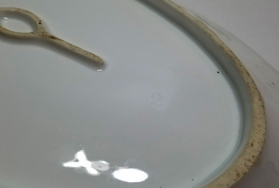 OSMANLI DÖNEMİ BÜYÜK BOY 2 ADET PORSELEN SERVİS TABAĞI