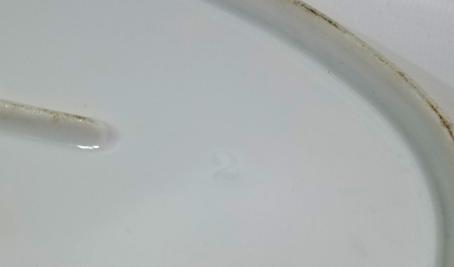 OSMANLI DÖNEMİ BÜYÜK BOY 2 ADET PORSELEN SERVİS TABAĞI