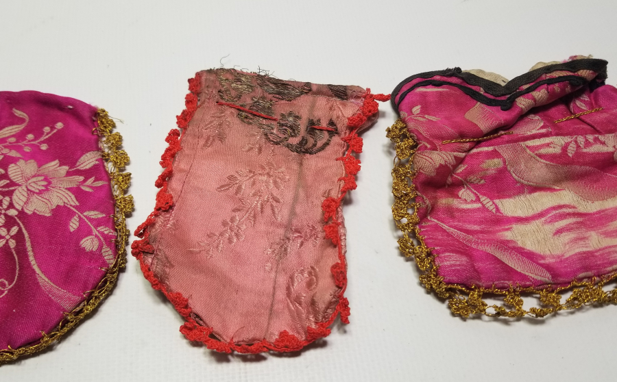 OSMANLI DÖNEMİ ÜÇ ADET ELMASİYE KESE