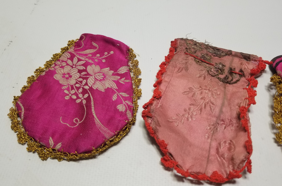 OSMANLI DÖNEMİ ÜÇ ADET ELMASİYE KESE