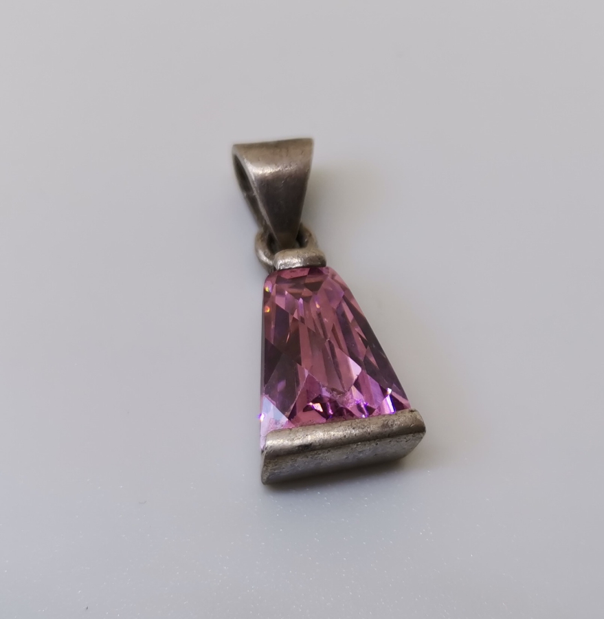 AKUAMARİN TAŞLI GÜMÜŞ KOLYE UCU