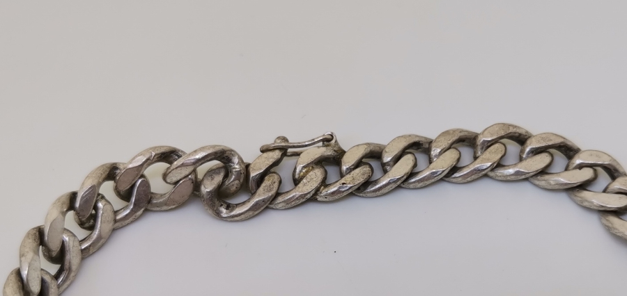 EL YAPIMI BAKLALI GÜMÜŞ BİLEKLİK