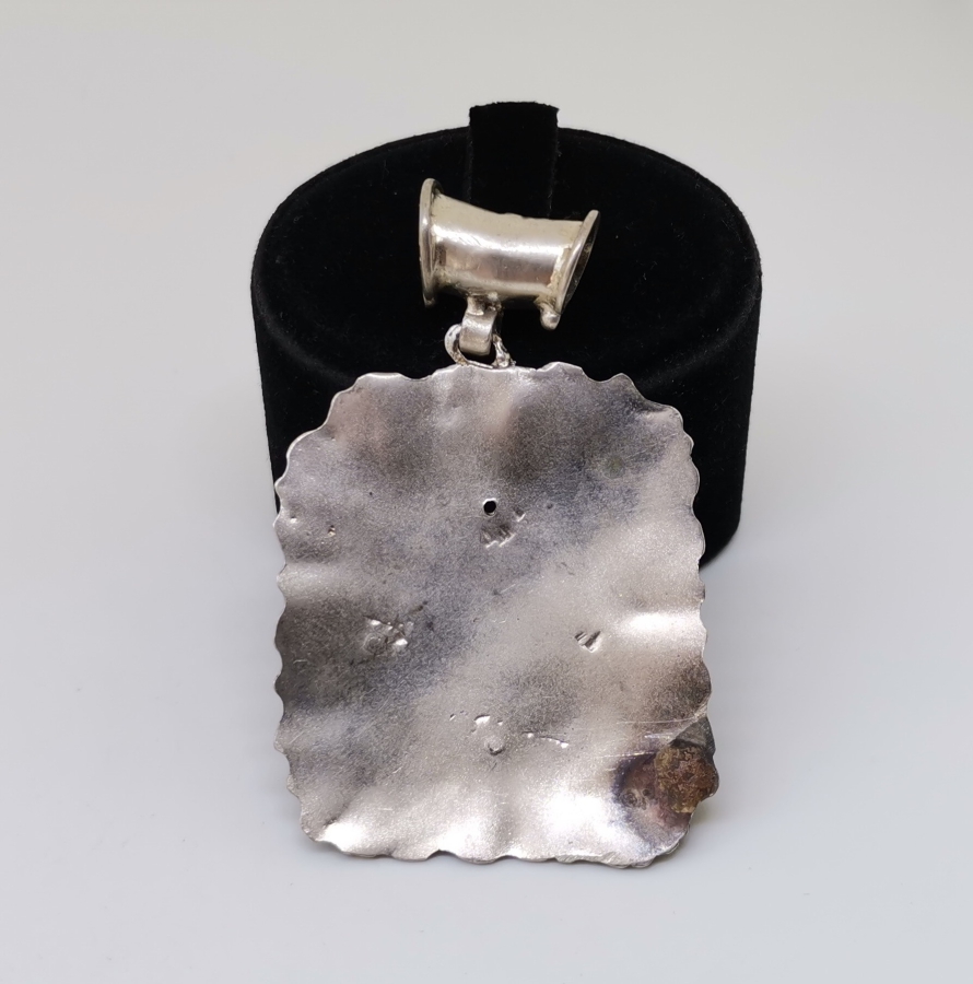 ÖZEL DİZAYN EL YAPIMI GÜMÜŞ KOLYE UCU