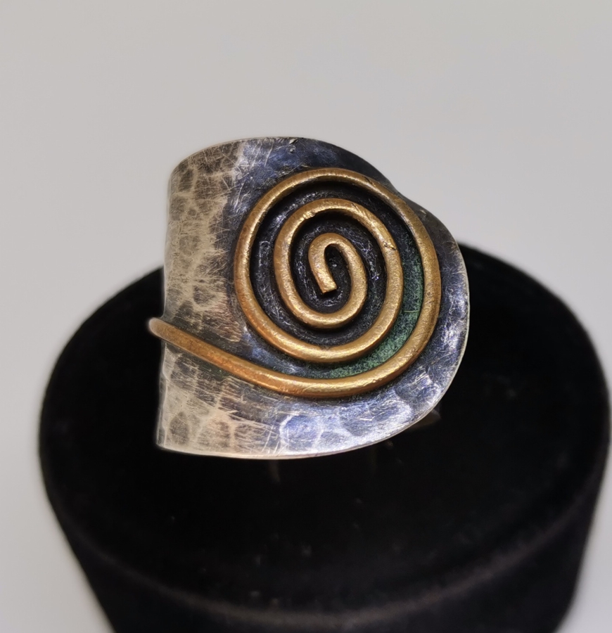 ÖZEL DİZAYN EL YAPIMI GÜMÜŞ YÜZÜK