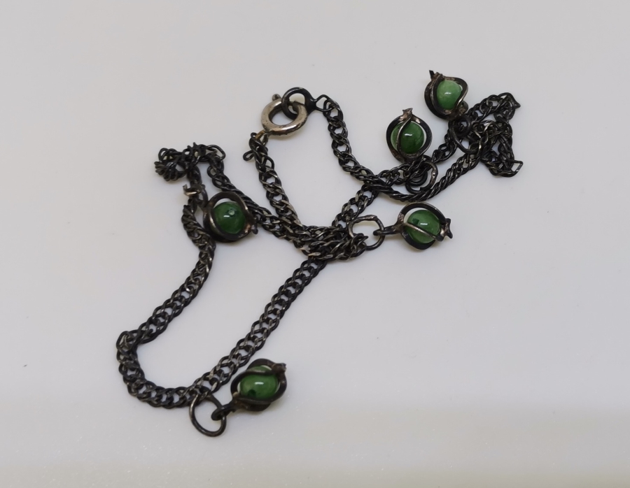 DOĞAL TAŞLI GÜMÜŞ HALHAL