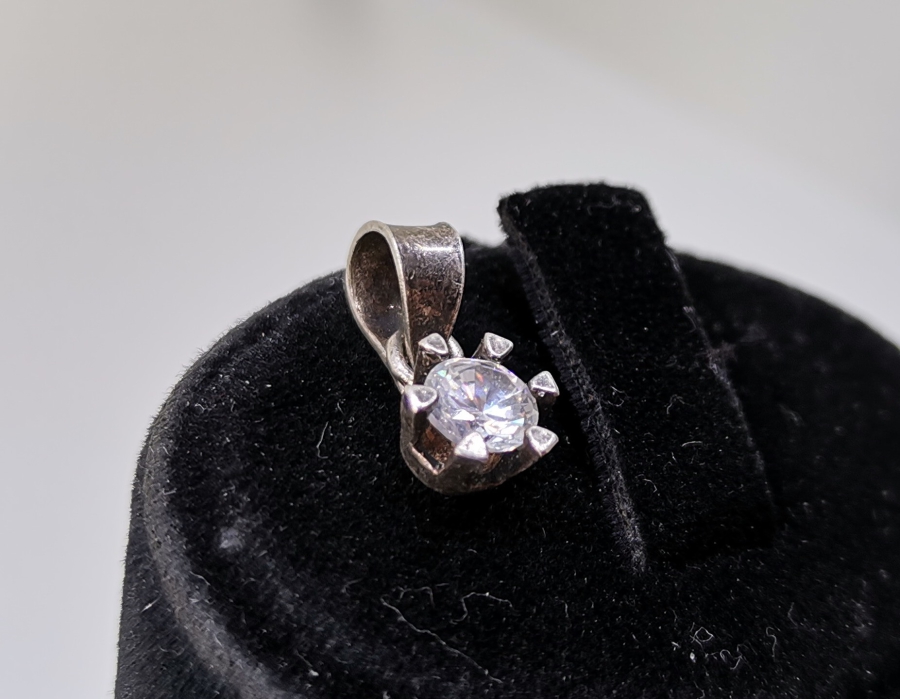 MARGAZİT TAŞLI GÜMÜŞ KOLYE UCU