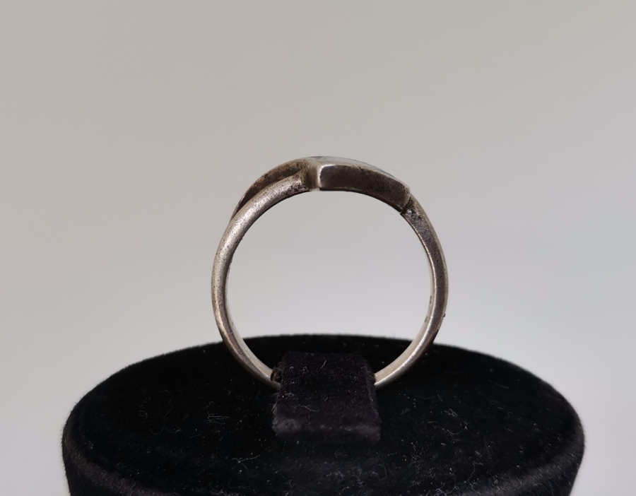 SEDEF VE TURKUAZ TAŞLI GÜMÜŞ YÜZÜK