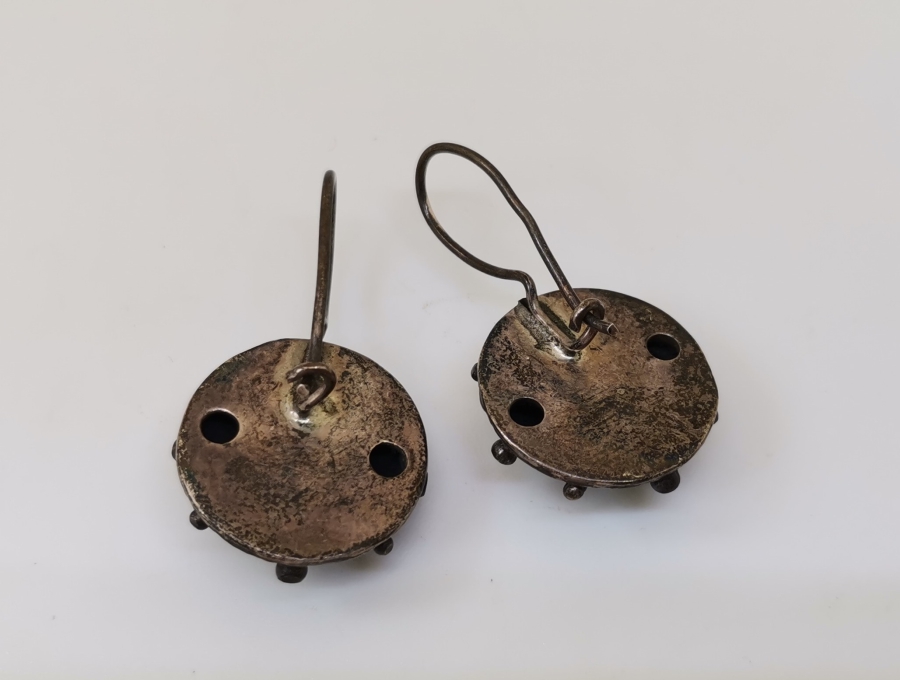 VAN İŞİ ÖZEL YAPIM KABARAL GÜMÜŞ KÜPE