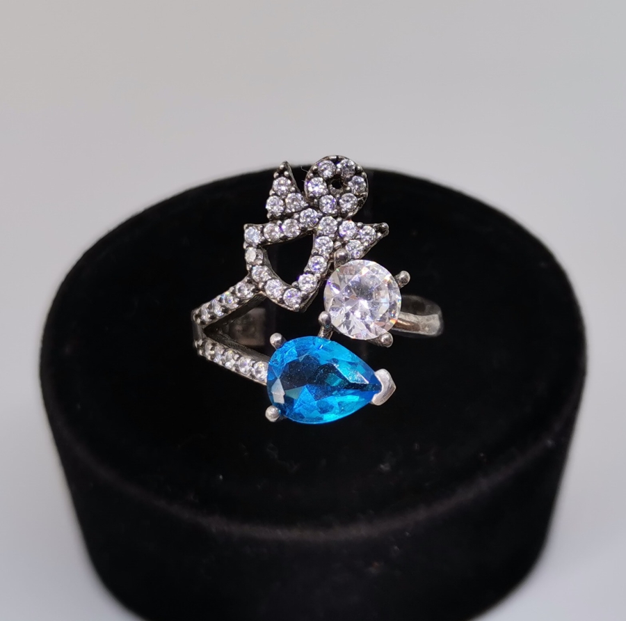 MARGAZİT VE SİTRİN TAŞLI GÜMÜŞ YÜZÜK