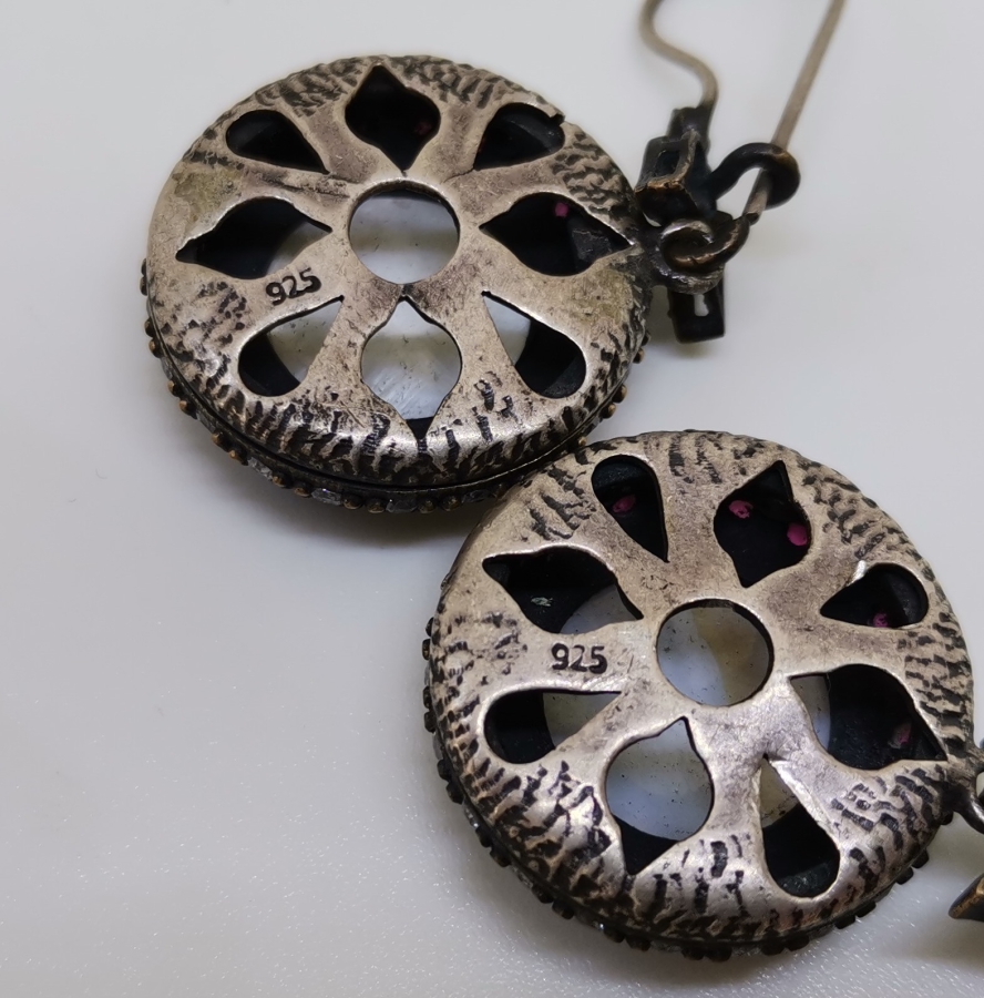 SEDEF ÜZERİ İSTANBUL YAZILI ÖZEL YAPIM GÜMÜŞ KÜPE