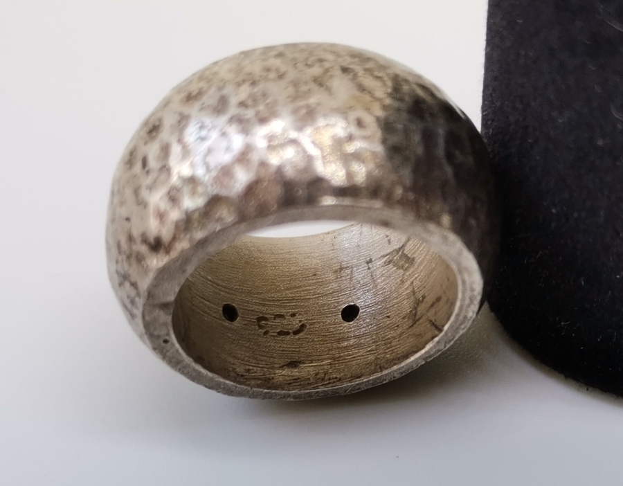 EL DÖVME GÜMÜŞTEN MAMUL ÖZEL YAPIM YÜZÜK