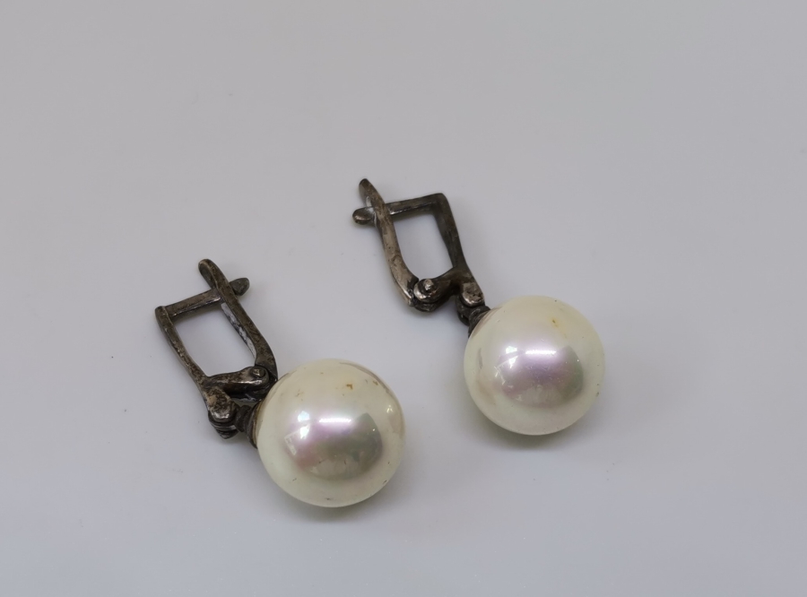 İNCİLİ GÜMÜŞ KÜPE