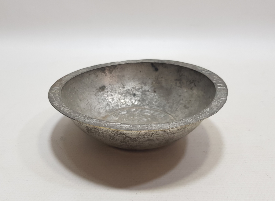 OSMANLI DÖNEMİ NADİR FORMDA EL YAPIMI DUA TASI